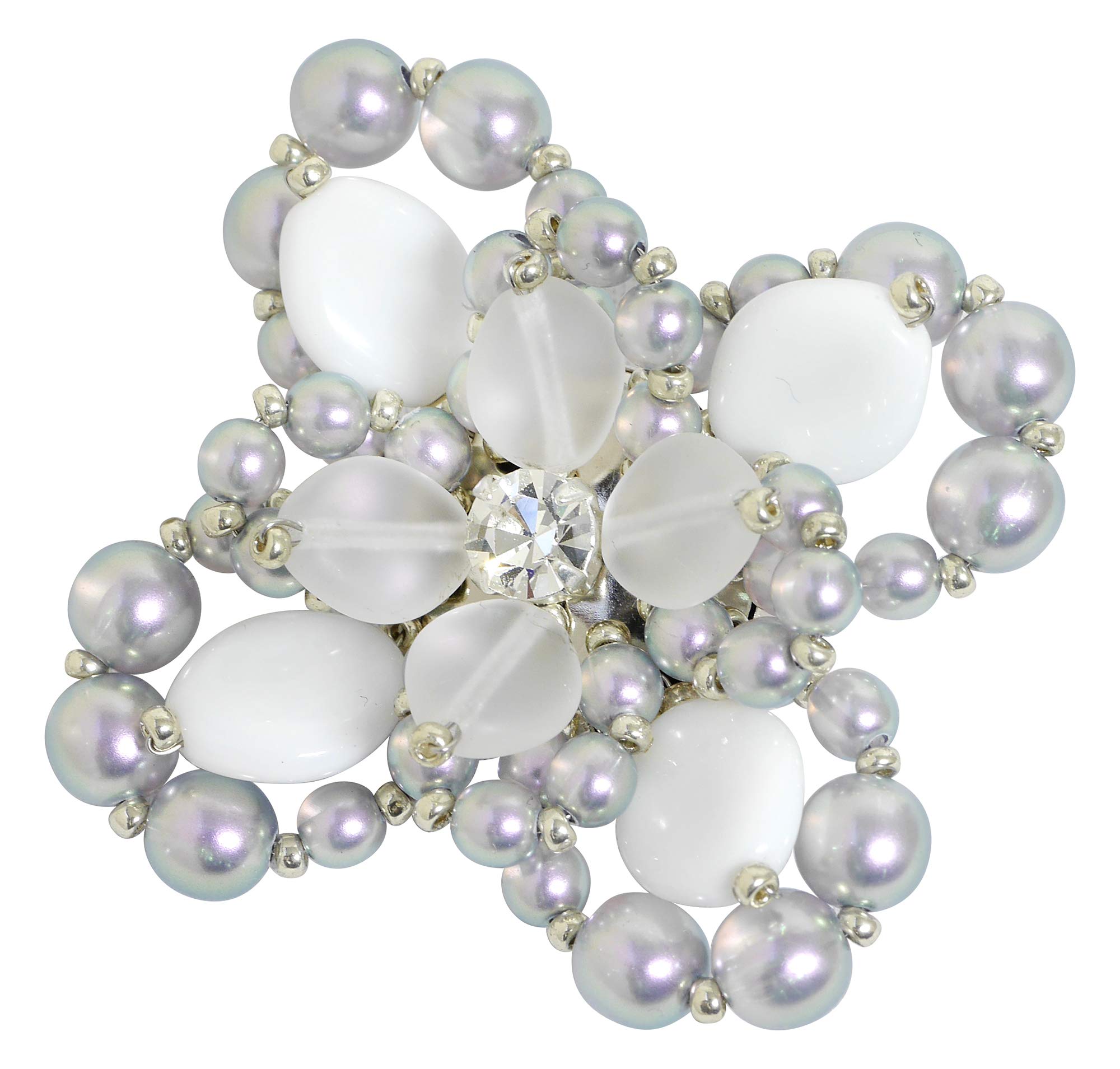 

Набор бусин MIYUKI, набор аксессуаров «Сказочный жемчуг», брошь «Сказочный цветок» BFK-574 розовый