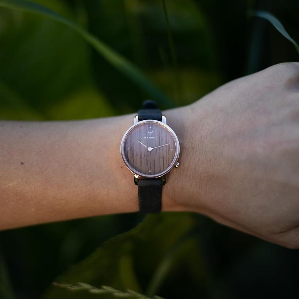 Curbholz Women's Wooden Watch, German Design, Water Resistant, Official Import, WEMM5000