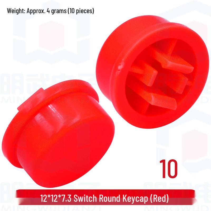 Mingwu Electronics Colorful Round Keycap Switch Caps - B3F Plastic Accessories