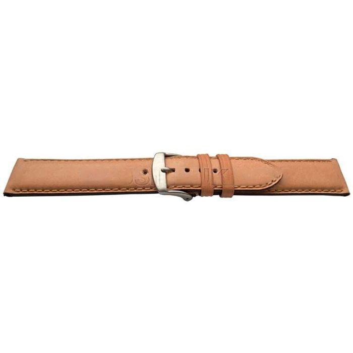 Bracelet de montre en cuir lisse pêche 18mm (16mm)