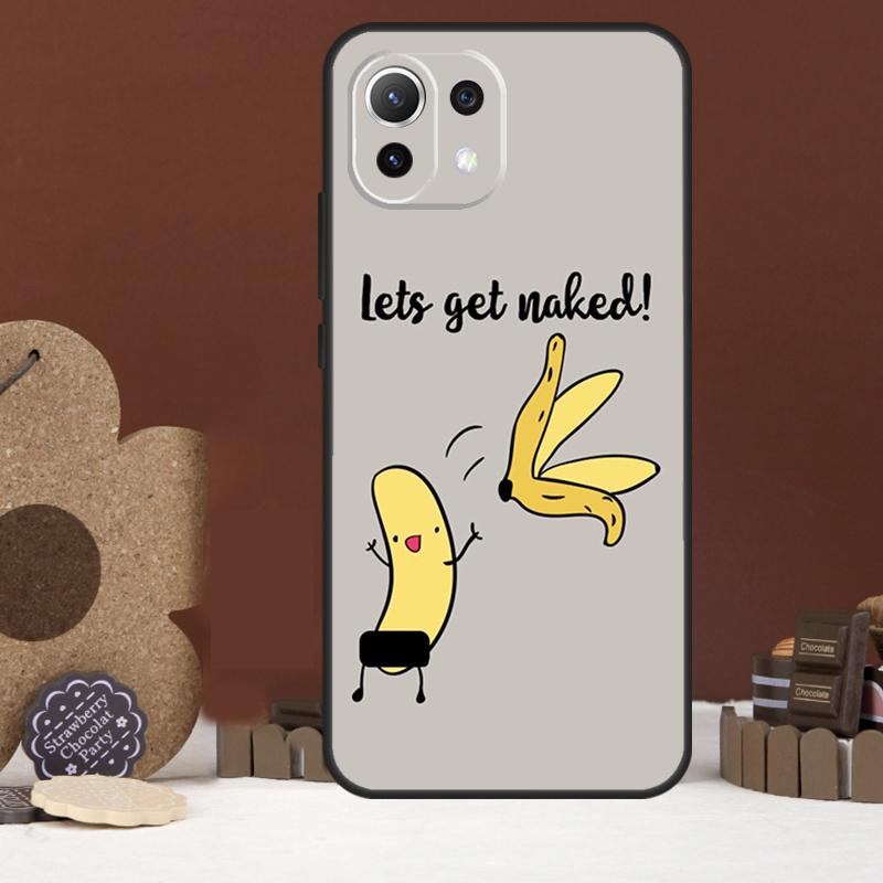 Cartoon Cute Fruit Yellow Banana Case For Xiaomi 15T 14T 13T 14 15 Ultra 17 Pro Max POCO F8 Ultra F5 F6 F7 X5 X6 X7 Pro Cover