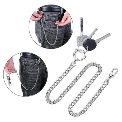 Uhrenketten Mode Ersatzkette für Antike Quarz Vintage Taschenuhr Legierung T-Bar Albertkette Schlüssel Anhänger
