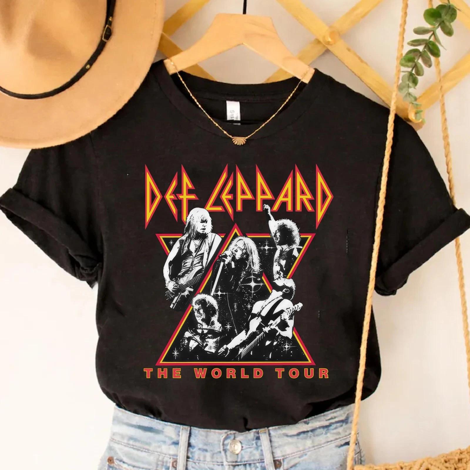 Def Leppard The World Tour Shirt, Def Leppard Fans Tee, Nostalgia 80s Rocks S