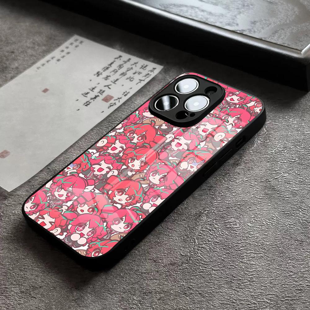 

Чехол для телефона K-Kasane T-Teto Get To Me Для iPhone 17 16 Pro Max 15 Plus 14 Pro 12 11 13 Mini X XR XS Max SE Стеклянная крышка iPhone16Pro