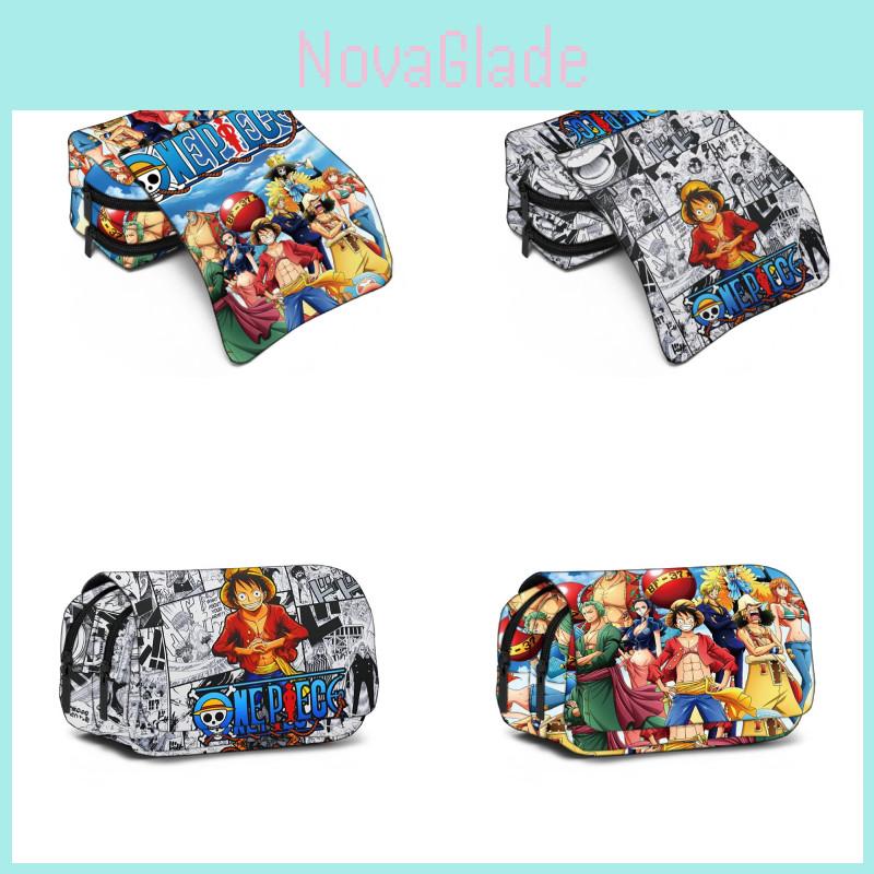 New Arrival! One Piece Cartoon Pencil Case For Students Durable Polyester Material