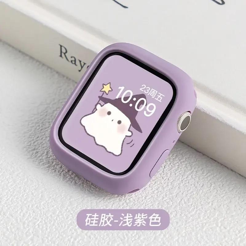 Süßes Silikon für Apple Watch 10 Hülle 46mm 42mm 41mm 45mm 49mm Ultra 44mm 40mm Abdeckung Schutz iWatch Serie 9 8 7 6 Se Stoßfänger