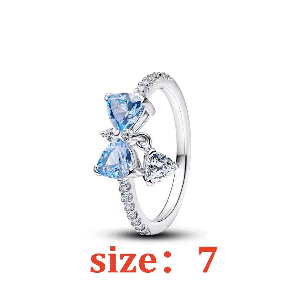 European New Butterfly Flower Heart Star Jewelry Set 925 Silver Earrings Ring Necklace for Women