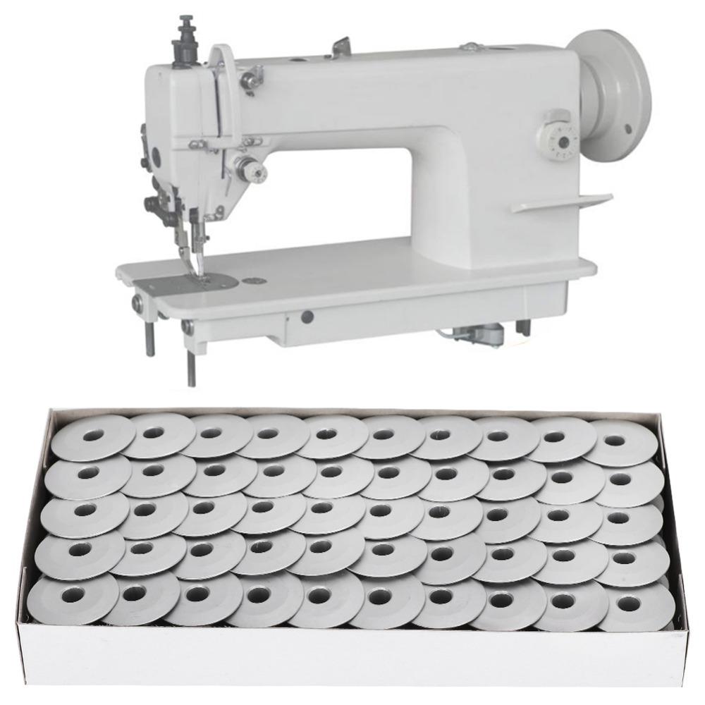 100pcs Aluminum Industrial Sewing Machine Bobbins 6-5 Oblique Aluminum Bobbins  Industrial Sewing