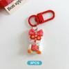 3Pcs Creative Resin Duck Keychain Pendant Car Key Ring Cartoon Cute Keychain Novelty Backpack Decoration Accessories Gifts