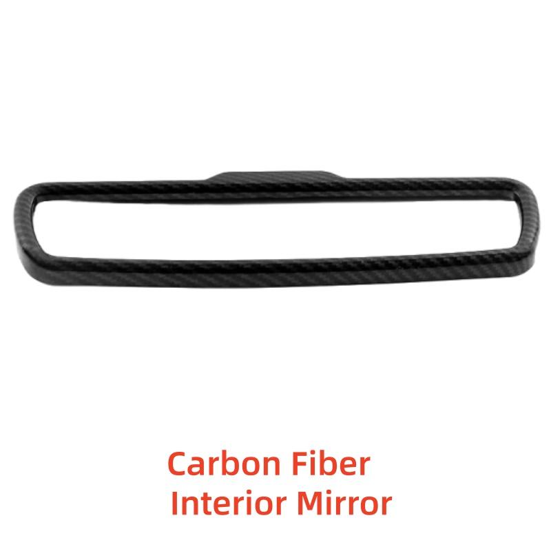 Car Upgrade Stickers Styling Carbon Interior Mirror Cover For Jeep Grand Cherokee 2017 Modification Decoration Accessories