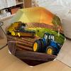 1pz Mietitrebbia Trattore a Tema Ombrello di Alta Qualità, Ombrello ad Apertura e Chiusura Automatica, Ombrello Multifunzionale G0811306