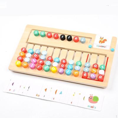 Letter Matching Game Wood Parent Child Interactive Toy Alphabet Cards Montessori for