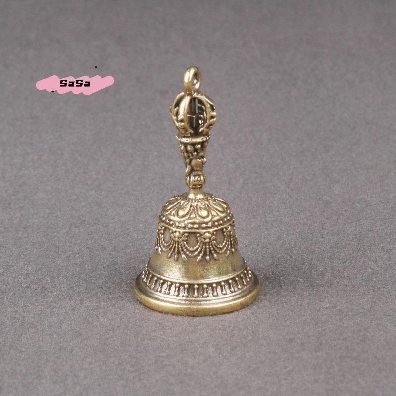 S-1Pc Bronze Bell Creative Gift Home Decoration Accessories Brass Handicraft Die-casting Drop Bell Key Car Button Wind Bell