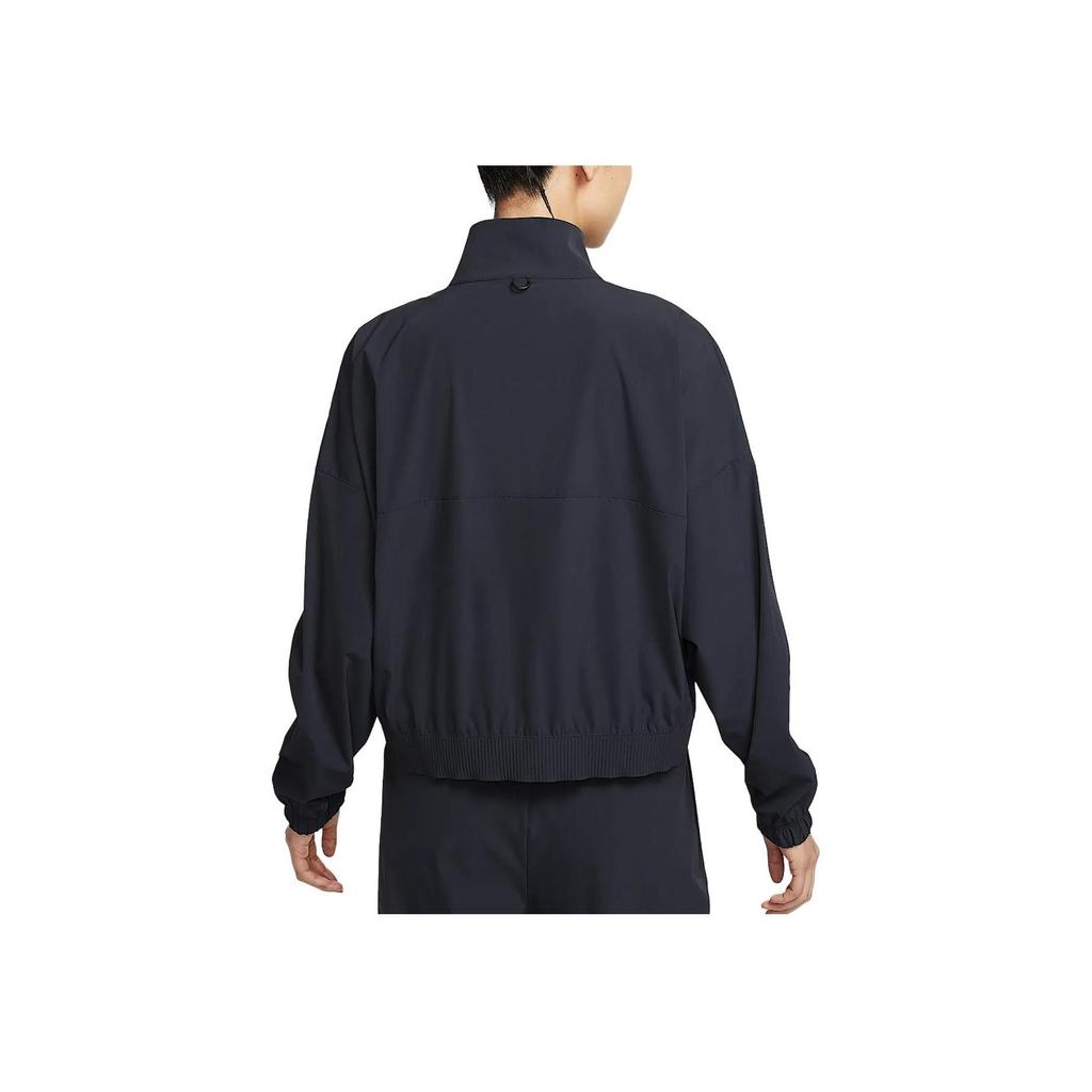 Nike Women's 24.7 Dri-FIT Loose Fit Woven Full Zip Jacket Black HJ0964-010