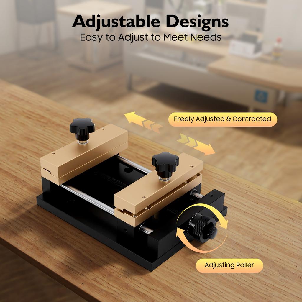 Marking Machine Fixture,Metal Sheet Cutting Holder Table,Adjustable Aluminum Alloy Tool for Laser Cutting, 4.72in Clamping Range