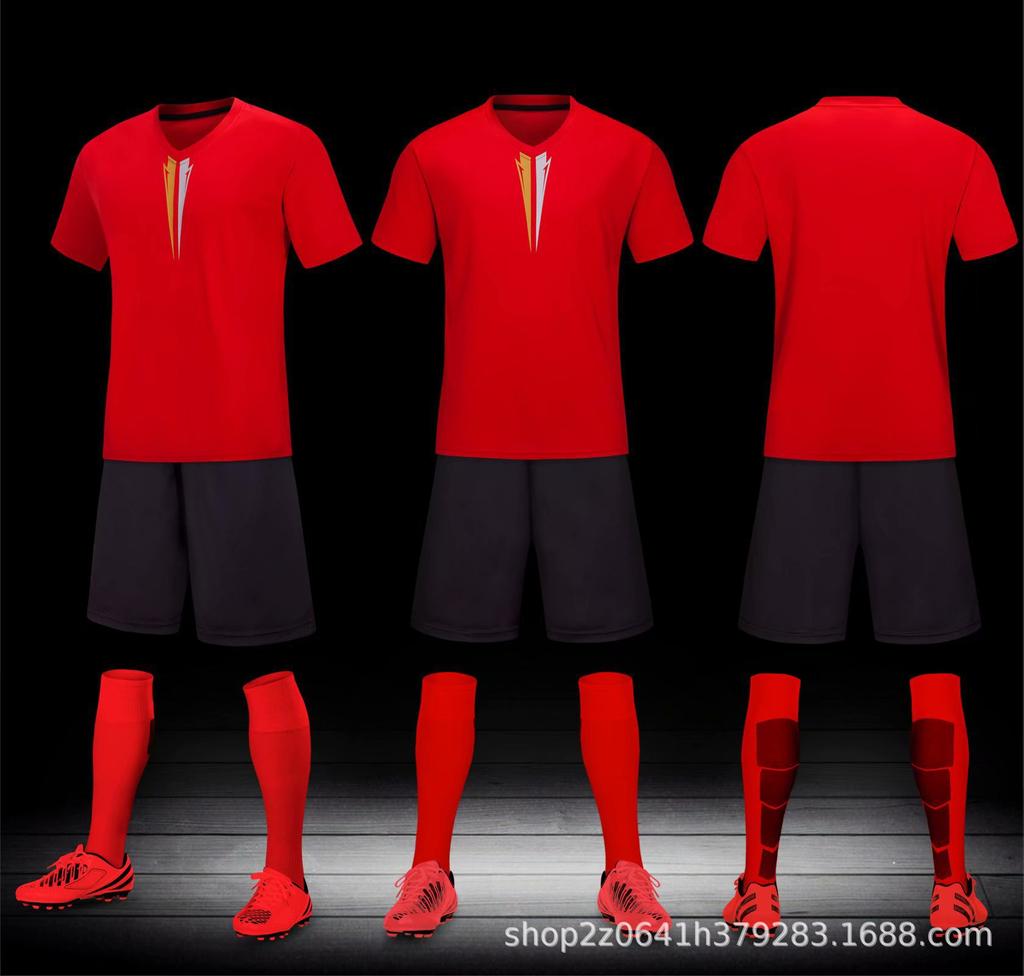 22 Football Jersey Set Men'S Printed Adult Children'S Jersey Print Number Short-Sleeved Football Training Jersey