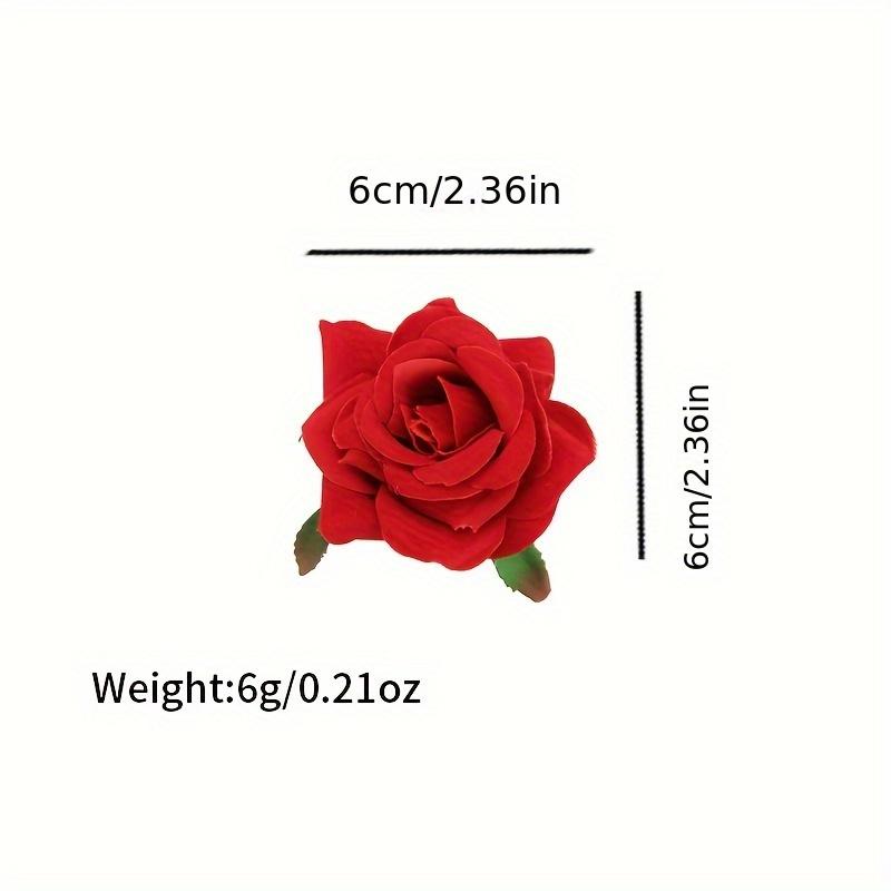 Romantic Red Rose Hair Clip Elegant Special Hair Accessory for Women, Perfect for Valentine'S Day Gifts