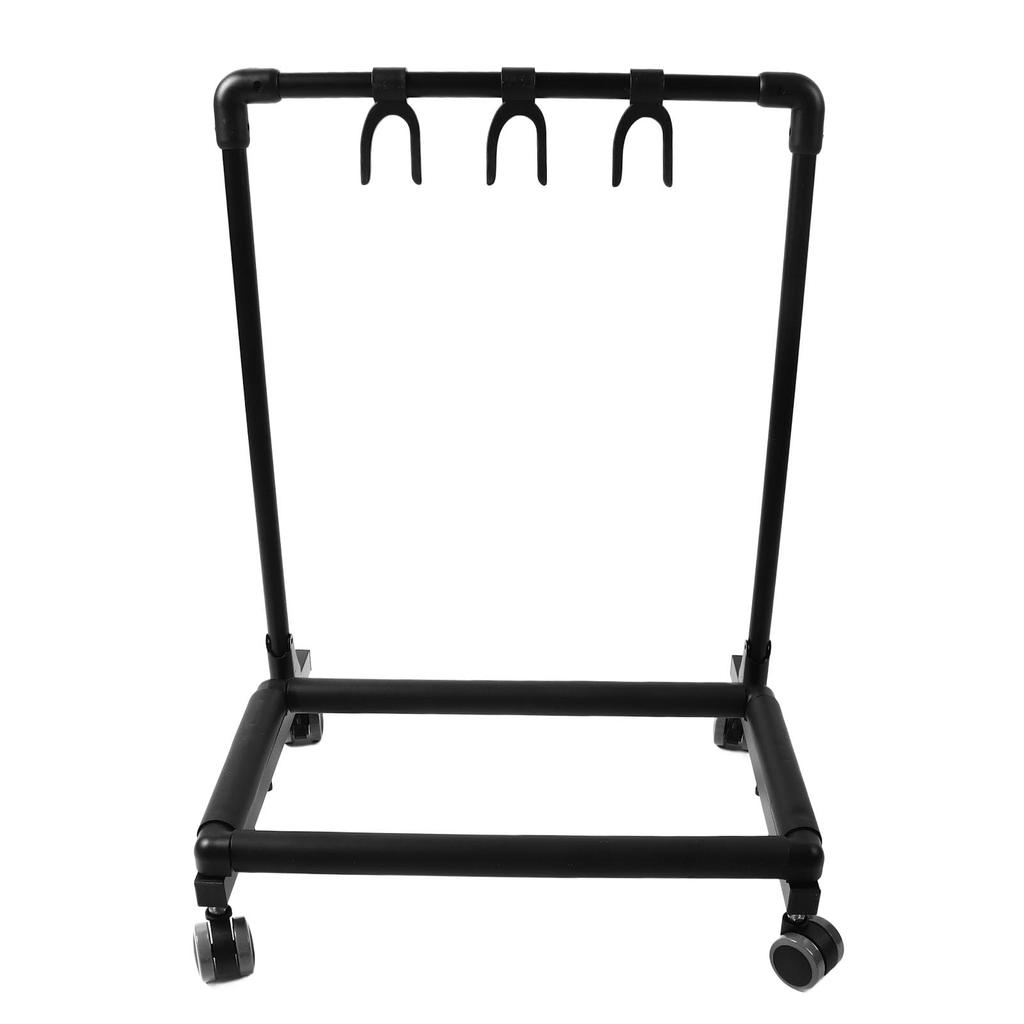 And Stable Stand Made of Metal and EVA with Wheels for Home Use Space-saving, Mobile, Multi-guitar (FL-13W)