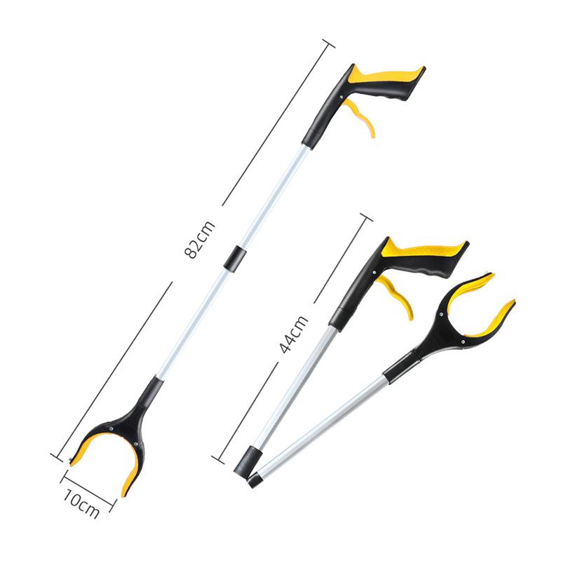 

Foldable Magnetic Trash Grabber with Long Handle ,Sanitation Tongs Eco-friendly Litter Picker Garbage Collection Pickup Tool жёлтый