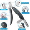 Heavy Duty Dog Nail Clipper for Large Dog Thick Nail, 3in1 Professional Dog Nail Trimmer Sharp Blade