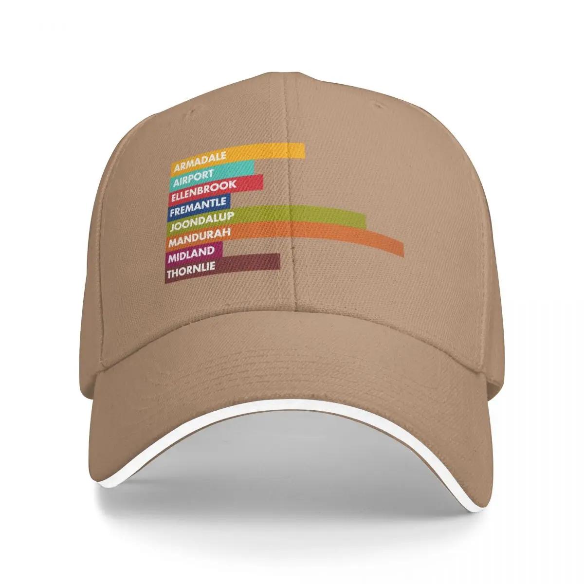 Perth Rail Lines Bars Baseball Cap Luxury Cap Sun Cap Anime Hat men s big size hat Boy Child Women s
