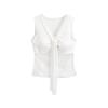 Korean Lace Patchwork V-Neck Slim Fit Camisole - Spring/Summer 2026 Sleeveless Top
