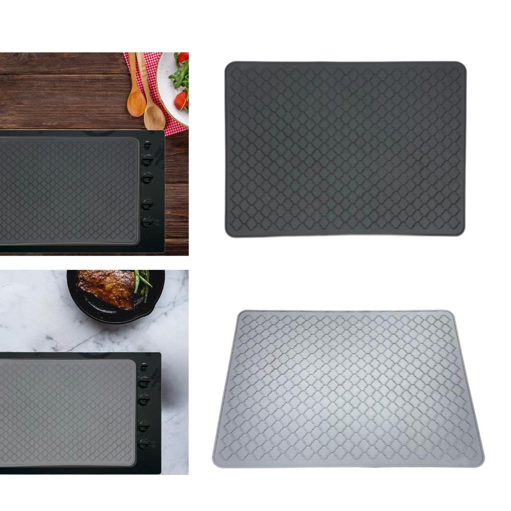 Herdplattenabdeckung Herdmatte für Elektroherd Kochplatten Zubehör Küchenarbeitsplatte Glasherdplatte Schutz groß 71cm x 51cm