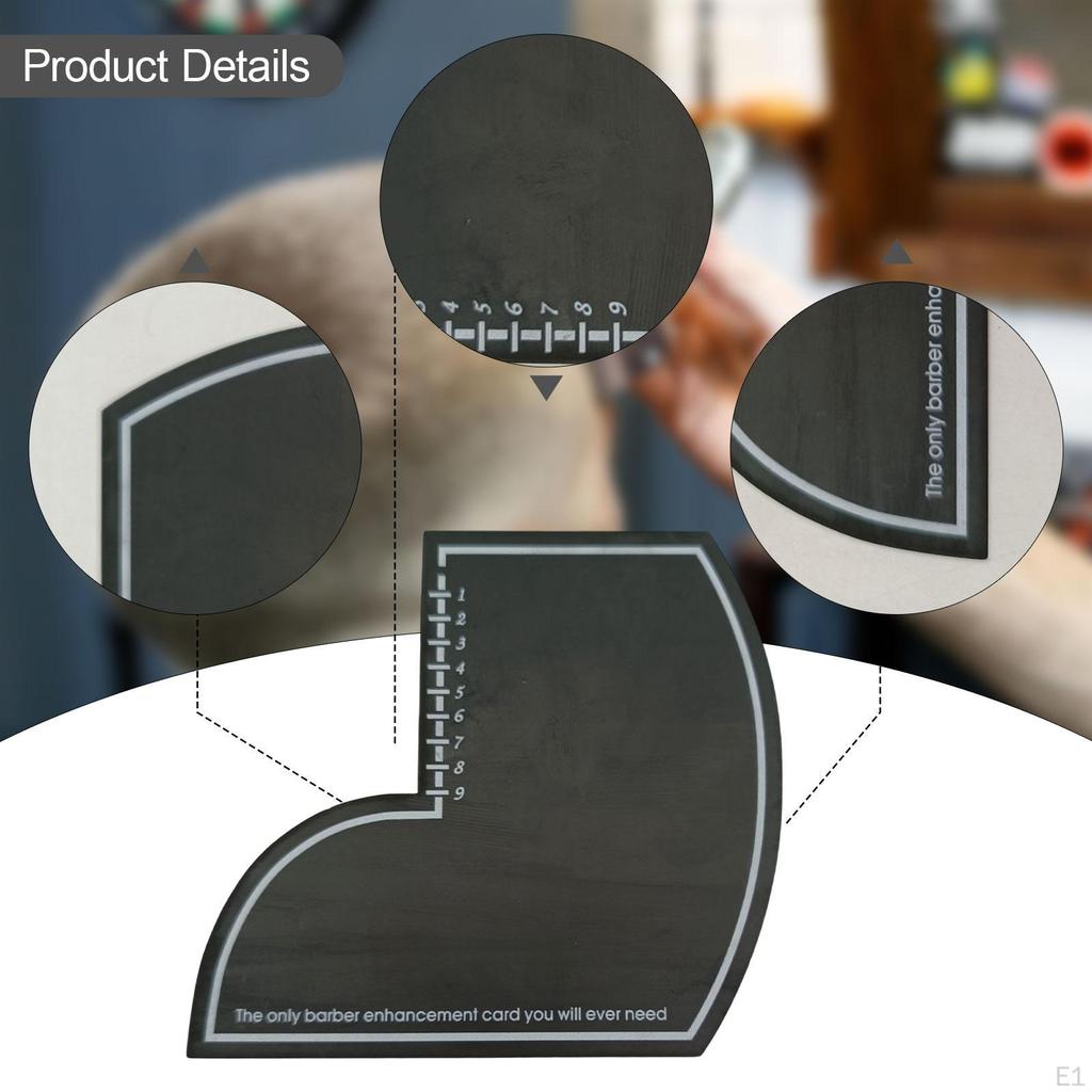 Enhancement Card for Barbers Color Spray Edge Line up Tool Easy to Clean Multifunctional Cutting