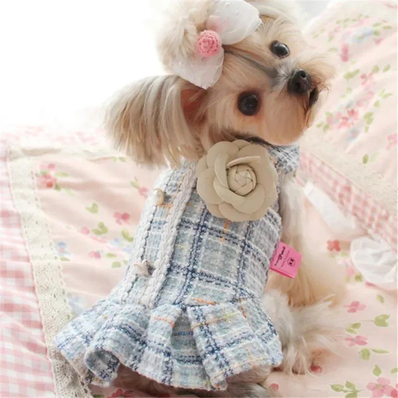 Pet Dog Dress Winter Cat Clothing Small Dog Costume Chihuahua Puppy Yorkshire Poodle Bichon Pomeranian Schnauzer Dog Clothes