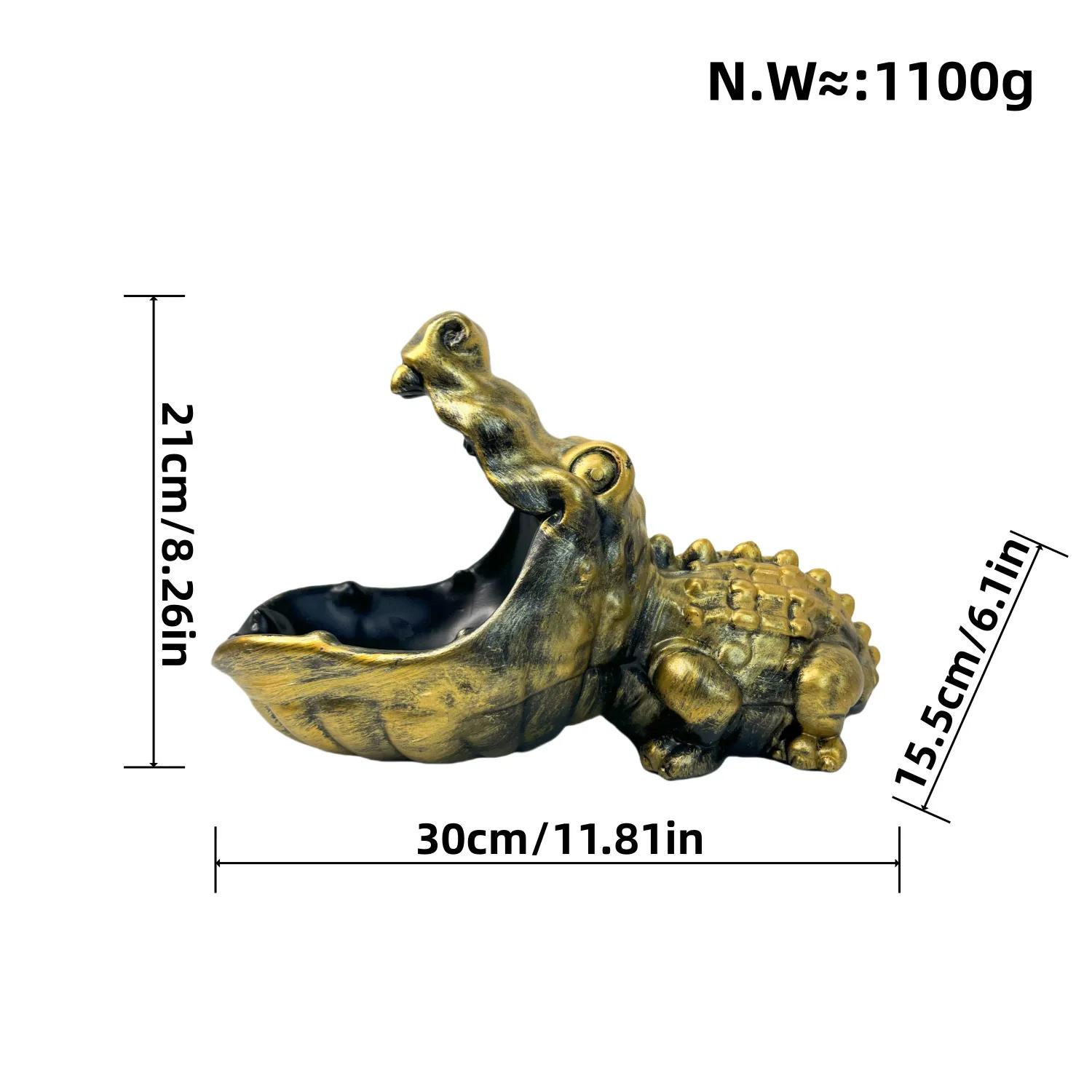 

Resin Crocodile Storage Ornament Creative Animal Craft Home Decor for TV Cabinet Living Room Cross-Border New Arrangement