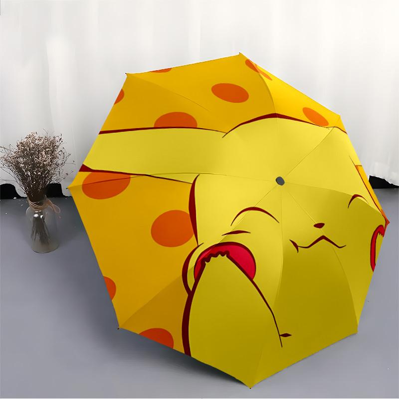 Pikach Automatic Open Umbrella Compact Foldable Design, Durable Fabric for Casual Travel Companion for Outdoor A0822004
