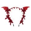 Bow Bat Hair Hoop Punk Gothic Headpiece Hair Band Little Devil Headband  Goth Girls