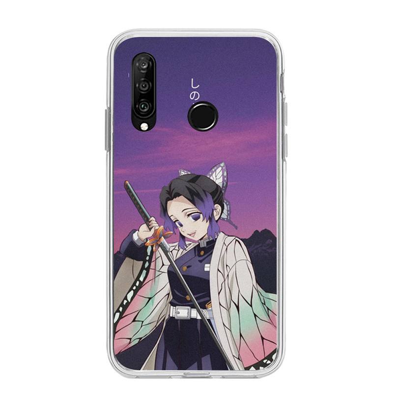 

Demon Slayer Kochou Shinobu Phone Case For Huawei P20 P40 Lite P30 Pro P Smart 2019 Nova 3e 6 Se Silicone Transparent Soft Cover Huawei P20 pro