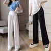 High Waist Straight Leg Pants Loose Wide Leg Pants Woman Fashion Casual Pants Pregnant  Female