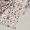 Punk Irregular Lines Metal Silver Stripe Lines Rhinestone 5D Nail Art Sticker Self Adhesive Decoration Manicure Decal DIY