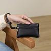 Women Mini Wallet Pu Leather Female Purse Card Holder Coin Purse Short Wallets Small Purse Zipper Keychain Clutch Bag Wallet