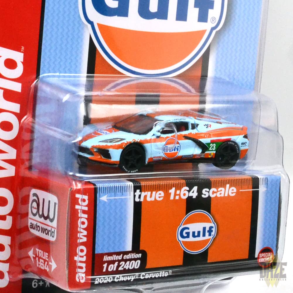 Auto world Auto World scară Mini Roată Exclusiv 2020 Chevrolet Corvette 164 "Super - - Gulf" [Articol]