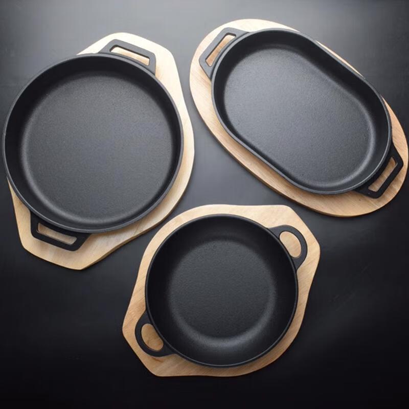 Wuhe Thickened Cast Iron Teppanyaki Grill Pan