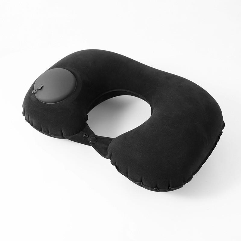 Travel U Shape Neck Pillow Cushion Automatic Air Inflatable Pillow Compress Ring Pillow For Airplane Car Outdoor Super Light