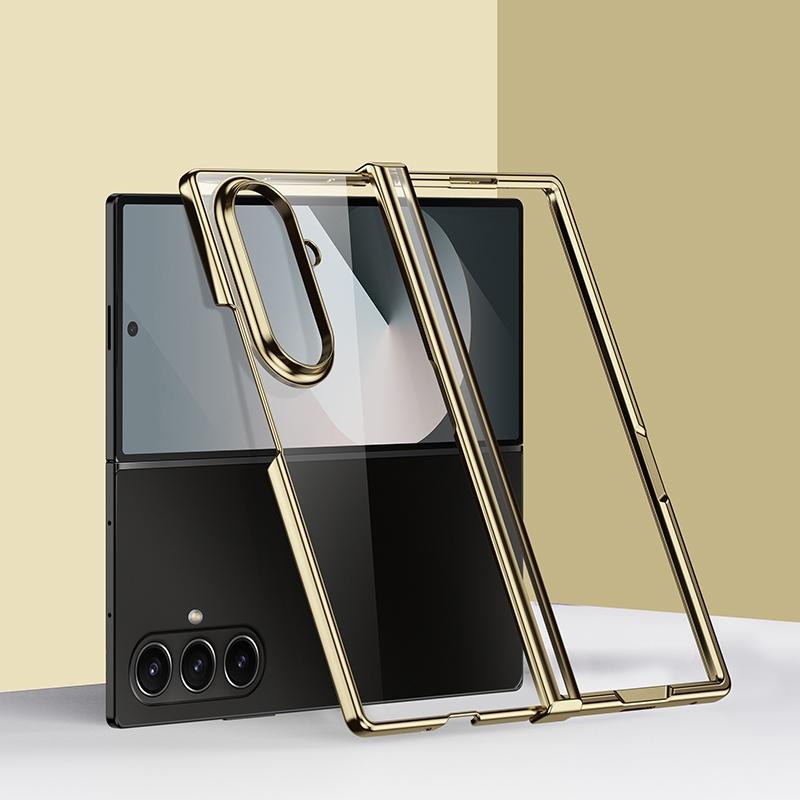 For Samsung Galaxy Z Fold 8 Ultra Fold7 Fold6 Plating Transparent Ultra Thin PC Shockproof Cover For Samsung Z Fold 5 Fold4 3