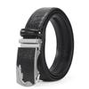 Premium Alloy Automatic Buckle Men'S Pure Cowhide Belt Business Fashion Versatile High-End Crocodile Pattern Belt