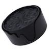 6PCS Silicone Cup Pads and 1 Base Thickened Non Slip Cold and Hot Drink Cup Mat for Wine Glass Coffee Tea Mugs Black