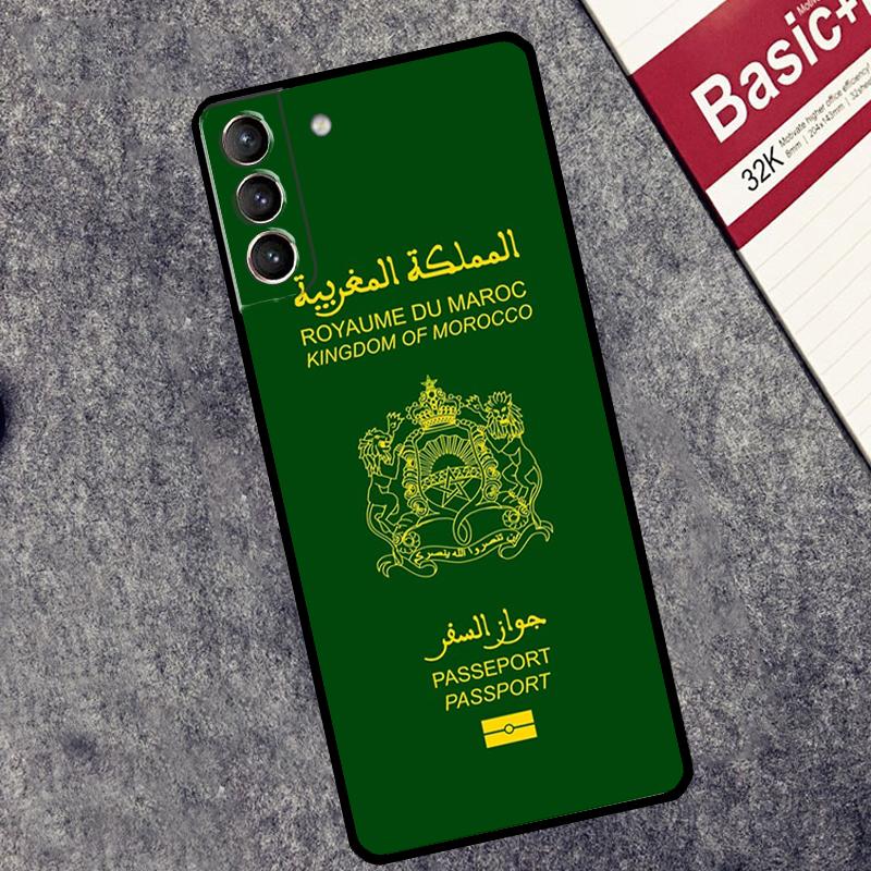Morocco Flag Coat Of Arms Case For Samsung Galaxy S25 S26 Ultra S20 S21 S22 S23 S10 Plus S25 FE S24 Ultra Cover Coque