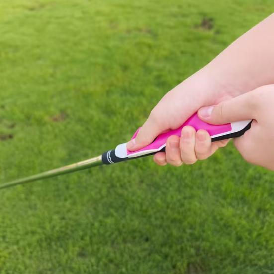 Golf Grip Trainer Club Grip Training Aid Right Hand Attachment Anti-slip Golf Swing Trainer for Correcting Hand Position on Golf Club