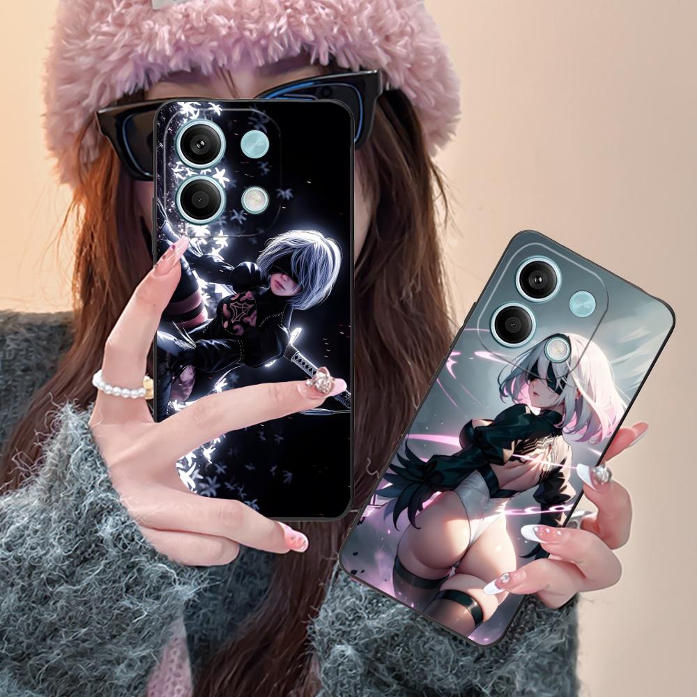 Nier 2B Automata Phone Case for Xiaomi Redmi Note 14 13 12 11 A5 3 2 1 Pro Plus 4G 5G Colour Printing Pretty Luxury Cellphones