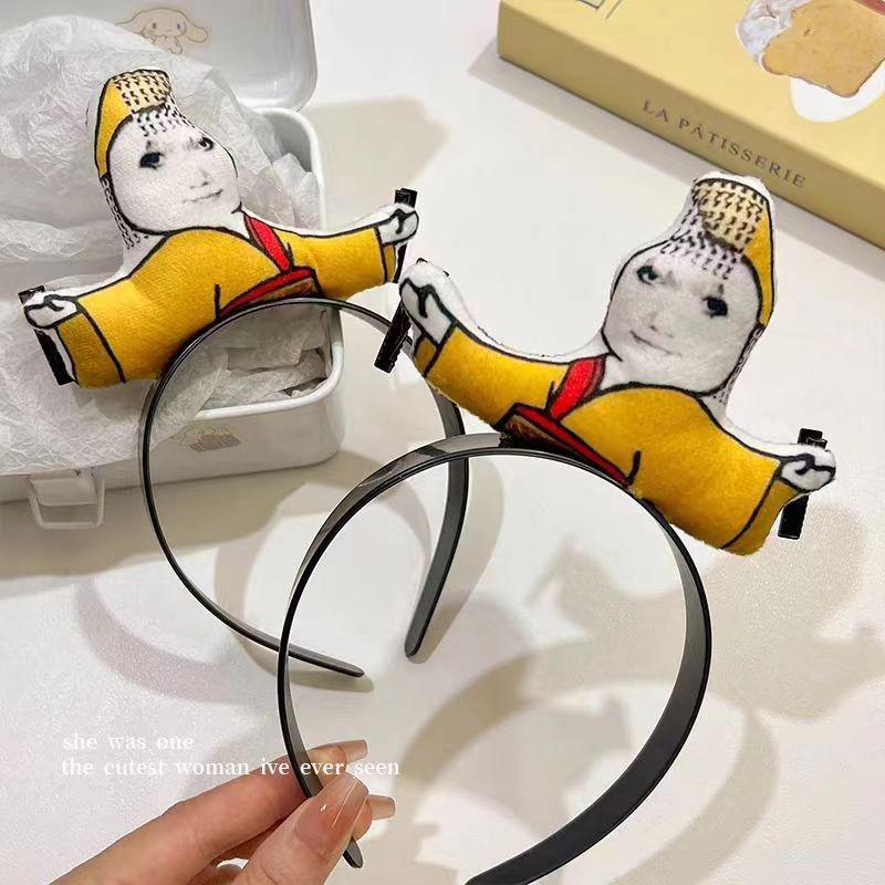 Funny Dragon Headband for Women - 'Why Don't You Kneel Before Me' Clip Bangs Hair Tie 2024 Headwear