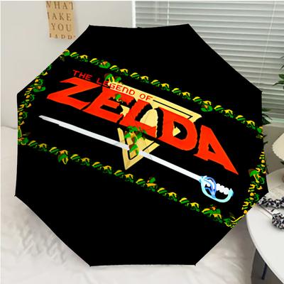 Z-Zelda Legends Print Automatic Umbrella, 8 Rib Iron Frame, Plastic Handle, Suitable for Outdoor Travel &Daily , Ideal Gift