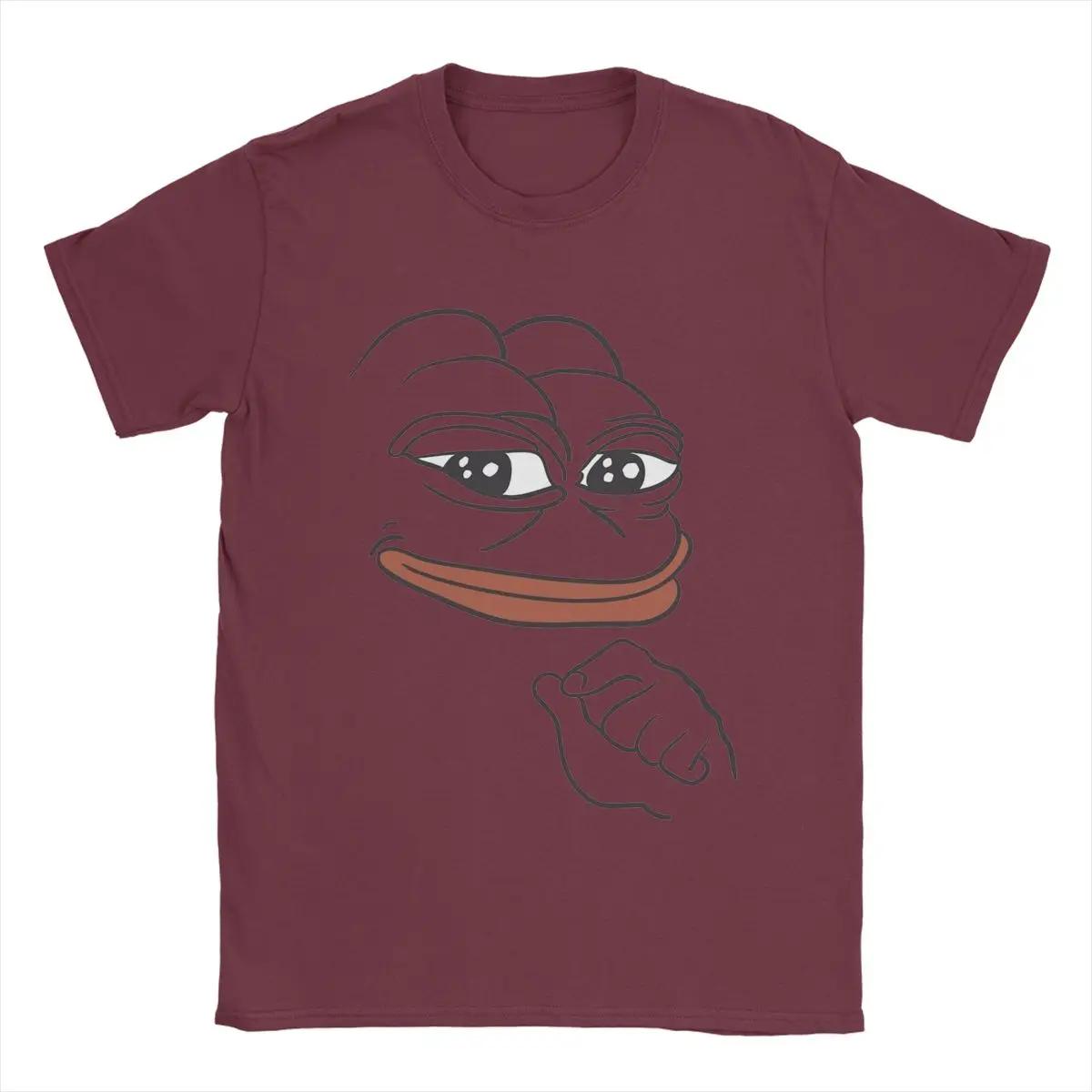 

Мужские футболки Smug Pepe The Frog Fashion Хлопковые футболки с коротким рукавом Футболка с круглым вырезом Одежда Подарок на день рождения XXXXXL