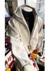 Men's Trendy Grey Half-Zip Stand Collar Hoodie: Deconstructed Design, Heavyweight American Style Sweatshirt