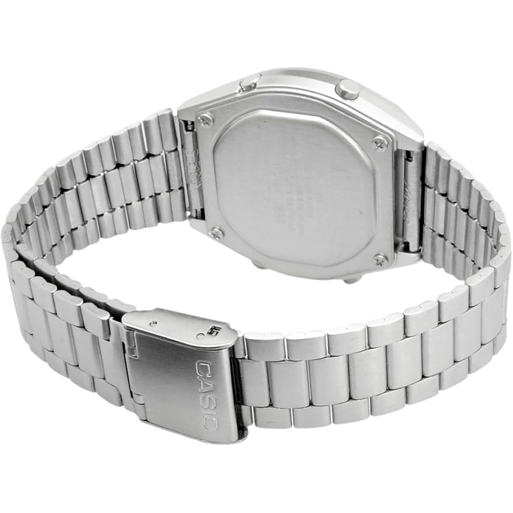 Casio Vintage Series B640WD-1AV Digital Watch Unisex Silver Stainless Steel Band